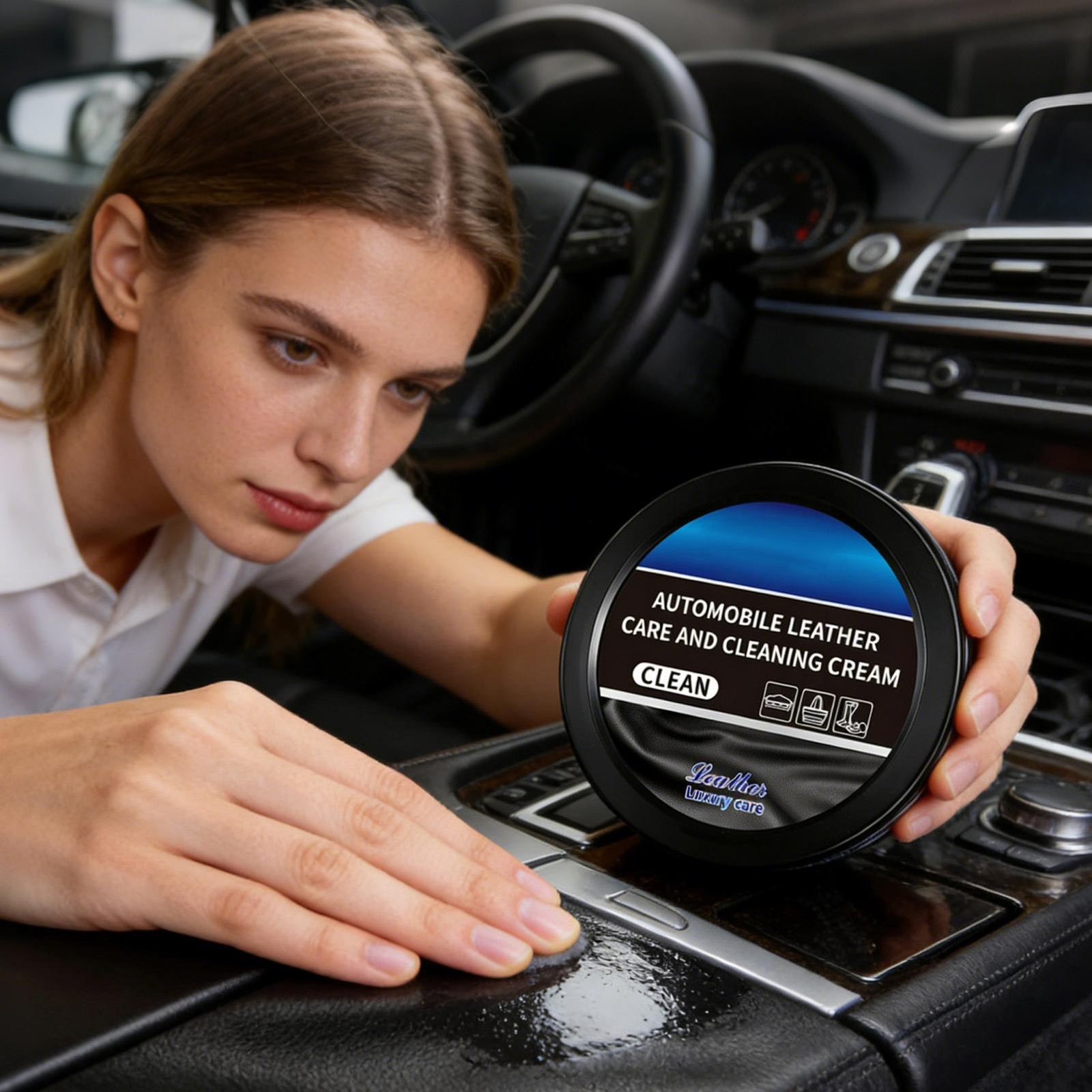 120g Car Leather Color Restorer Cream Cleaning Paste For Car Seats Leather Care