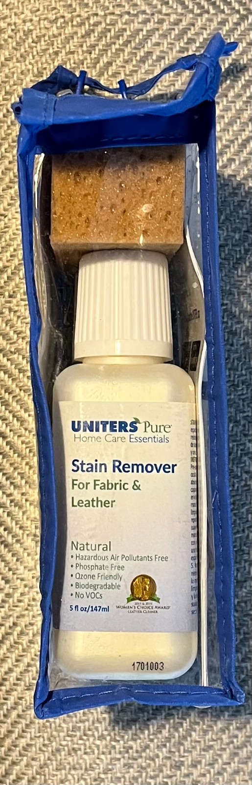 Furniture Cleaner UNITERS PURE Home Care Essentials Stain Remover Set Sponge NEW