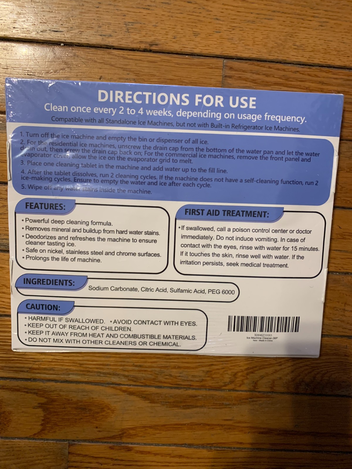 Ice Machine Cleaner 36 Unscented