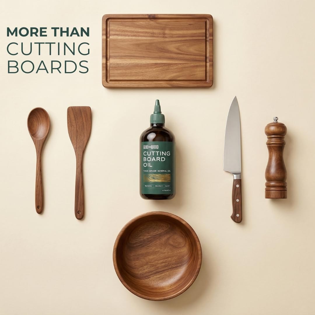 Food Grade Mineral Oil for Cutting Boards 16 Oz – Premium Cutting Board Oil &…