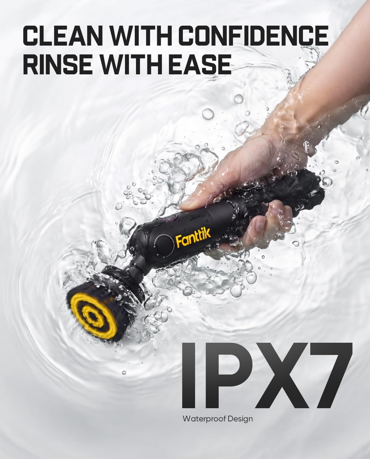 Flip G10 Nano HomeCare Cordless Electric Spin Scrubber, 360° High-Torque Rota…