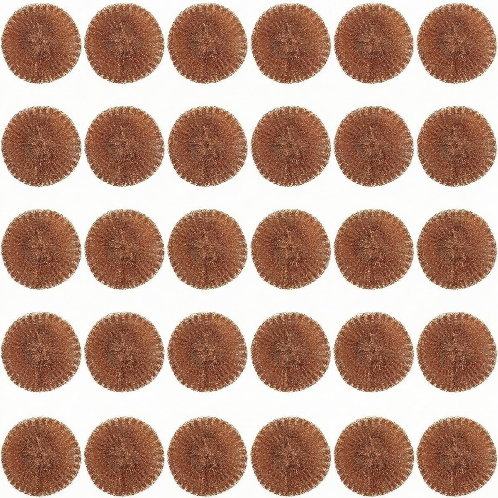 30 Pcs Copper Coated Scouring Pad for Dishes Pots Pans and Ovens Easy Scourin…