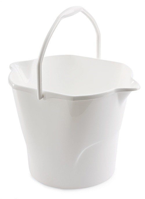 Libman 256 Polymer Mold Handle White All Purpose Utility Bucket 3 gal. Capacity