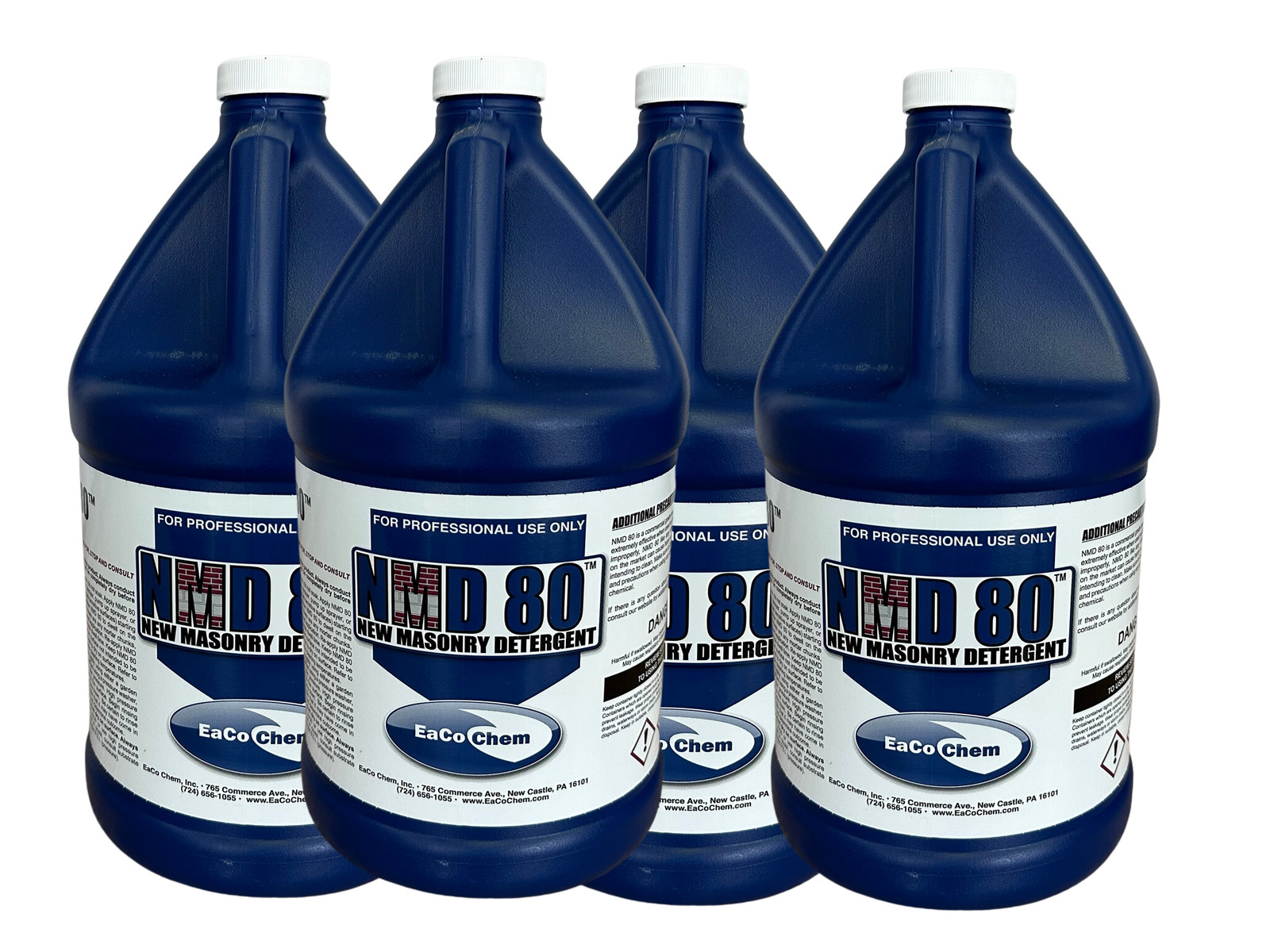 EaCo Chem NMD 80 – The #1 New Masonry Detergent – 4 GALLON CASE