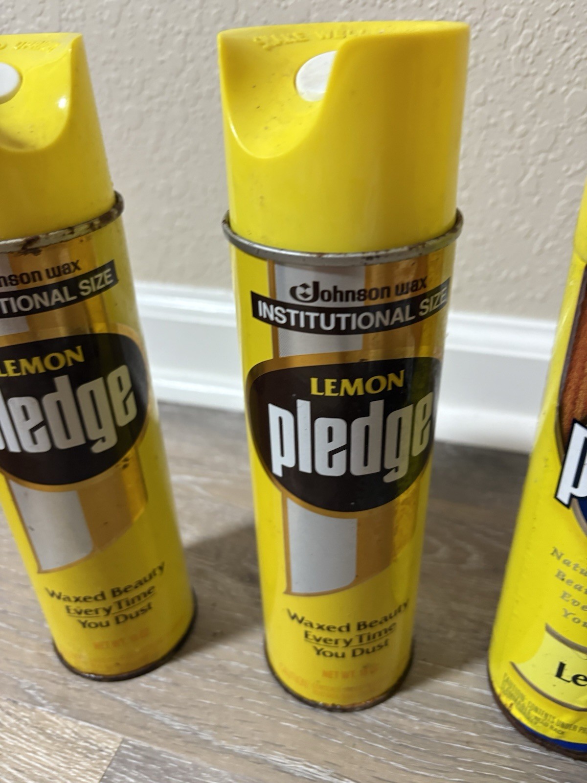 1980’s Original Pledge Furniture Polish spray vintage 1989 7oz 90% full
