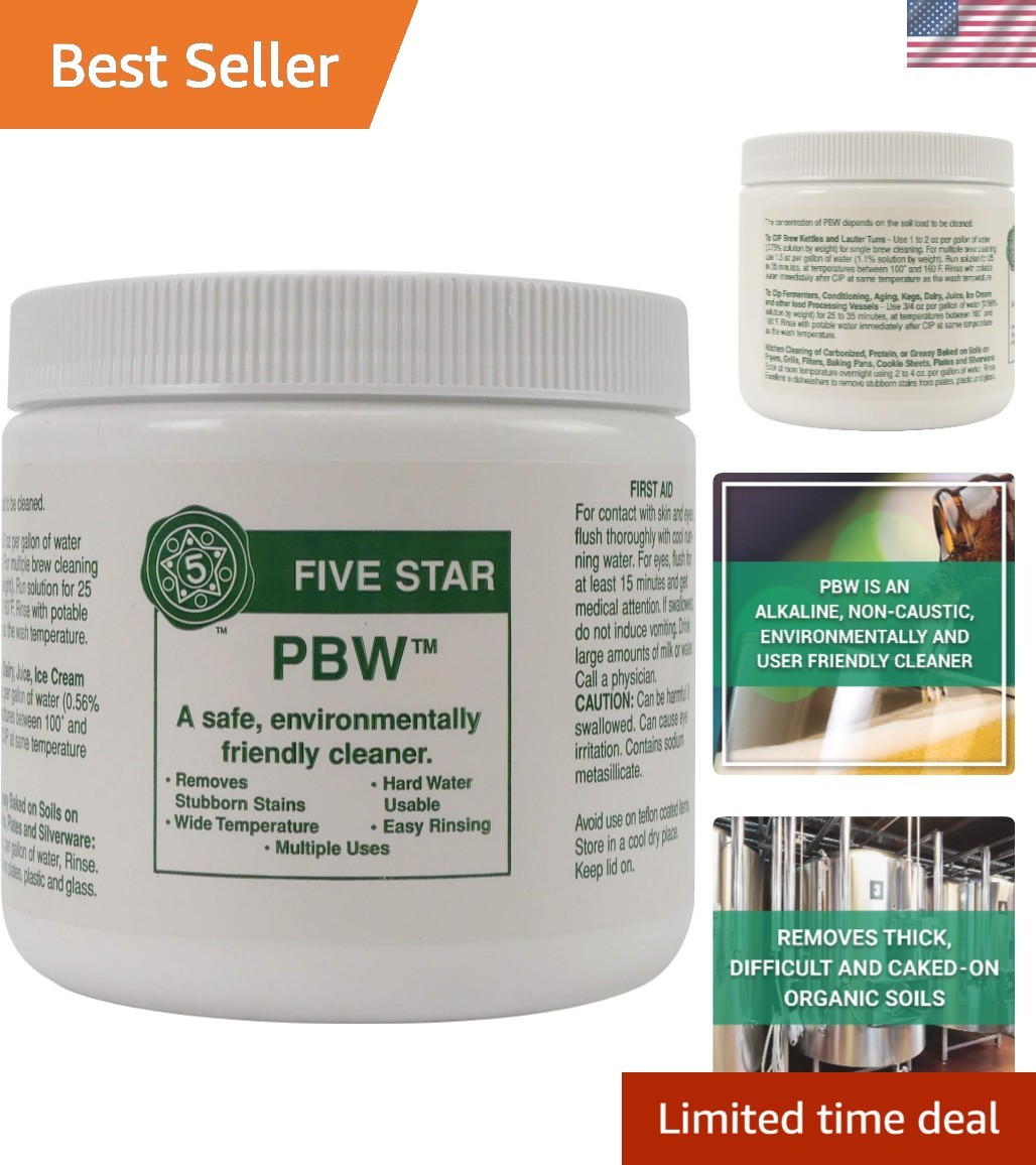 16 oz PBW Non-Caustic Cleaner – Ideal for Cooking Gear & Stubborn Stains