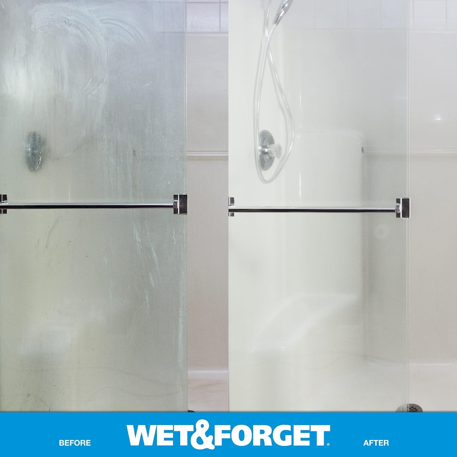 Wet & Forget Shower Cleaner Weekly Application Requires No Scrubbing, Bleach-Fre