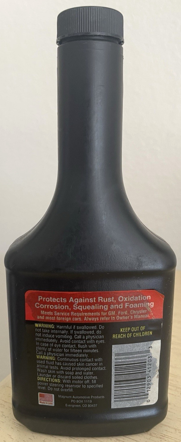 NEW MAGNUM 12-oz. Power Steering Fluid – Pack of 13 Protects against corrosion