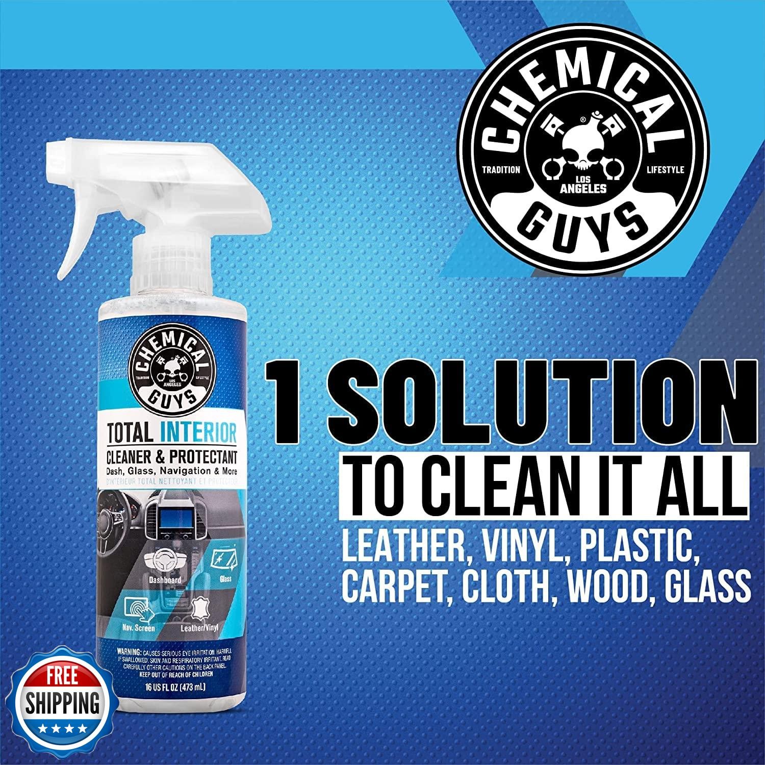 Chemical Guys Total Interior Cleaner and Protectant, 16 Fl Oz + 3