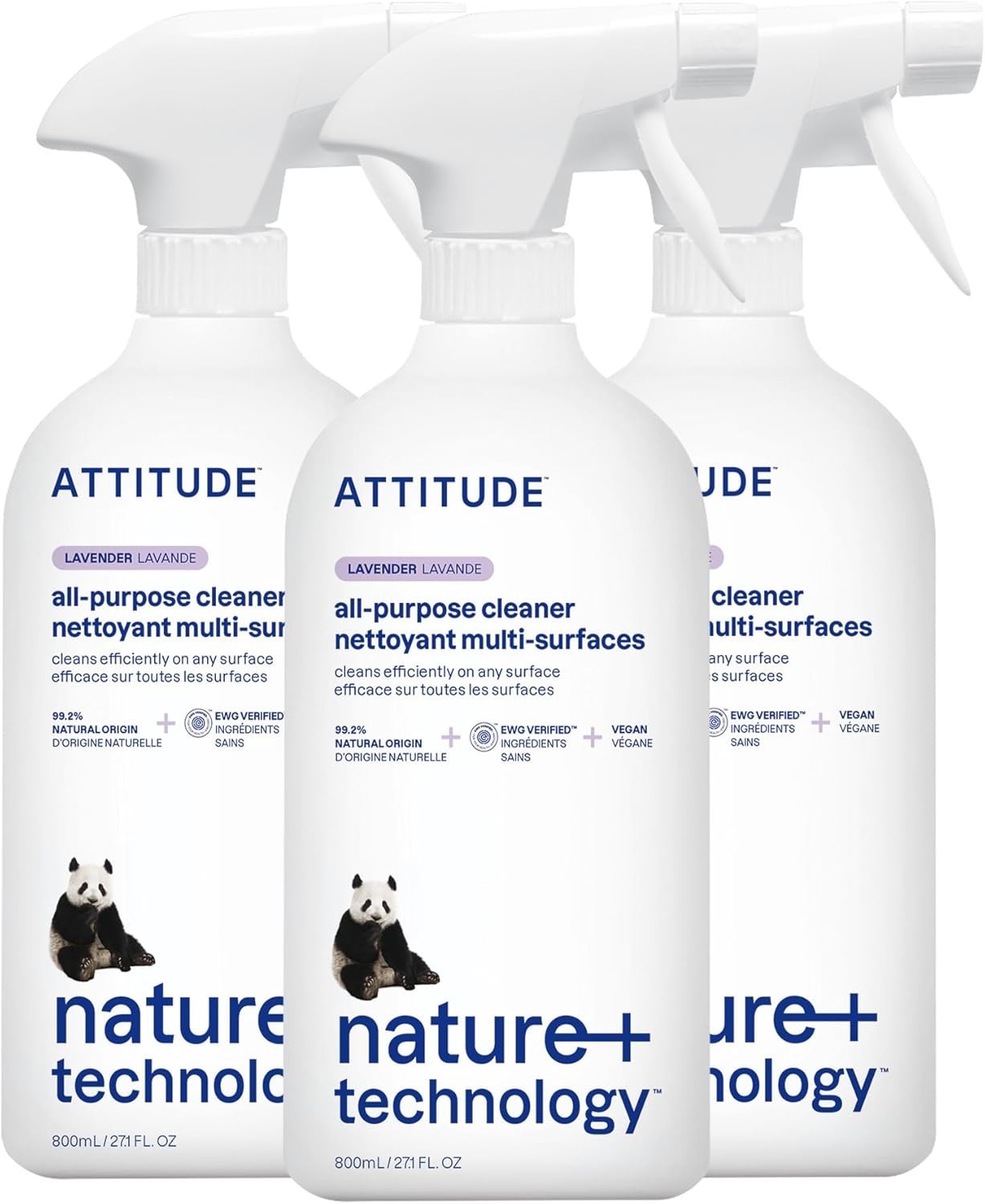 Natural Lavender All Purpose Cleaner, 94% Plant Ingredients