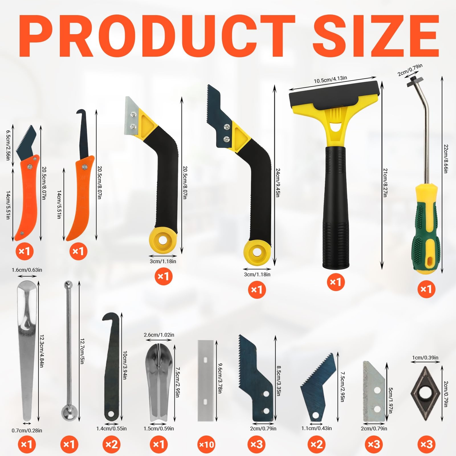 37Pack Grout Removal Tool Kit, 3 Tile Grout Saws 2 Hand Grouts Saw with Extra…