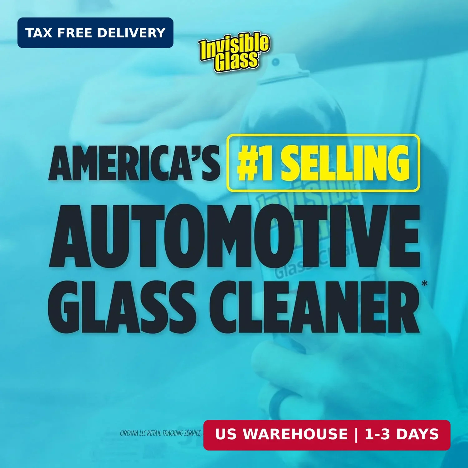 Invisible Glass 91164-6PK Premium Aerosol Glass Cleaner Spray for Car Windshield