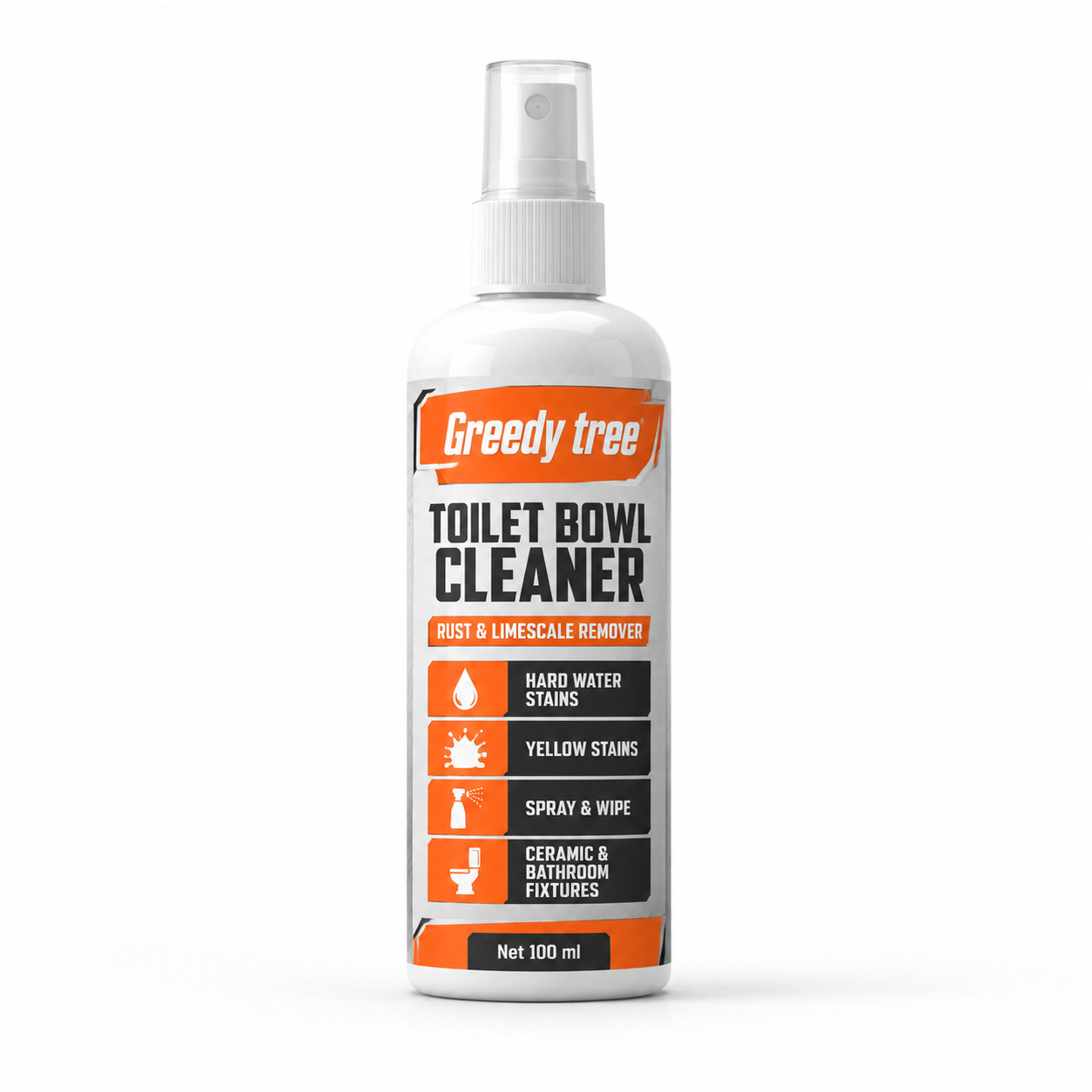 Faucet Water Stain Remover Spray for Rust Scale and Bathroom Shine