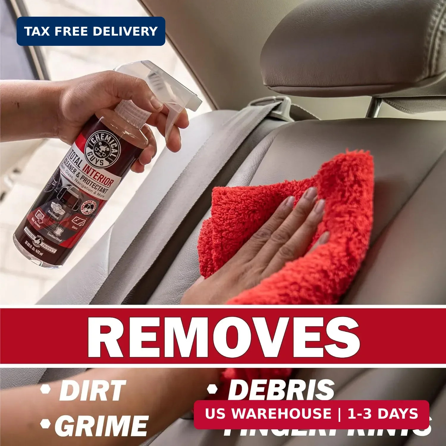 Chemical Guys, Total Interior Cleaner & Protectant, Black Cherry, 16 oz | Cleans