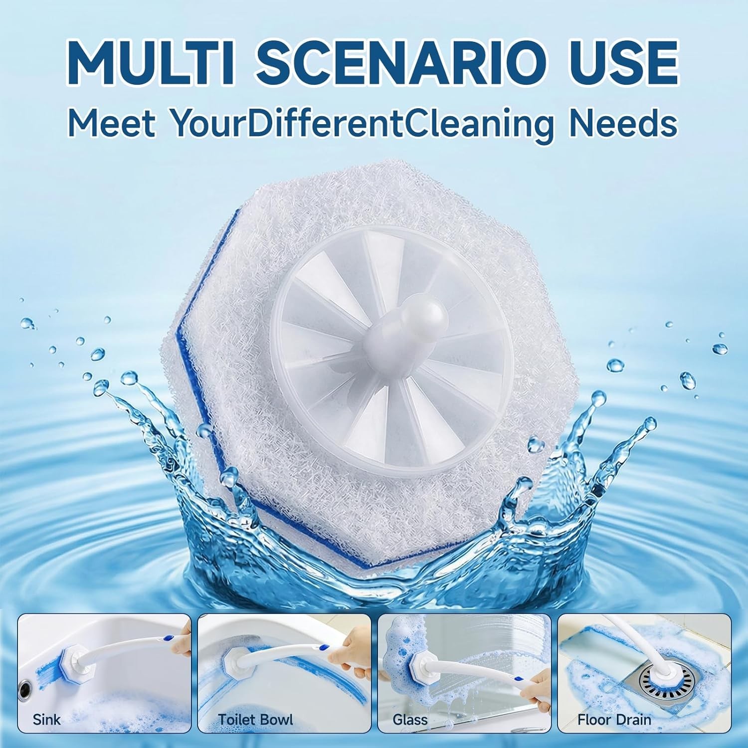 100-Count Toilet Bowl Wand Refills – 5X Cleaning Power Touch-Free Scrubber