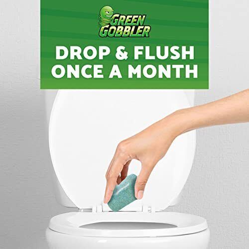 Green Gobbler Septic Tank Treatment Packets | 6 Month Septic Tank Supply |