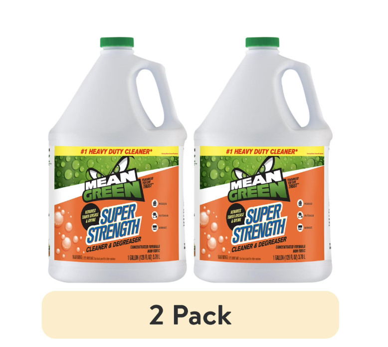 Mean Green Super Strength Cleaner & Degreaser Concentrated Formula, 1 gal, 2pack