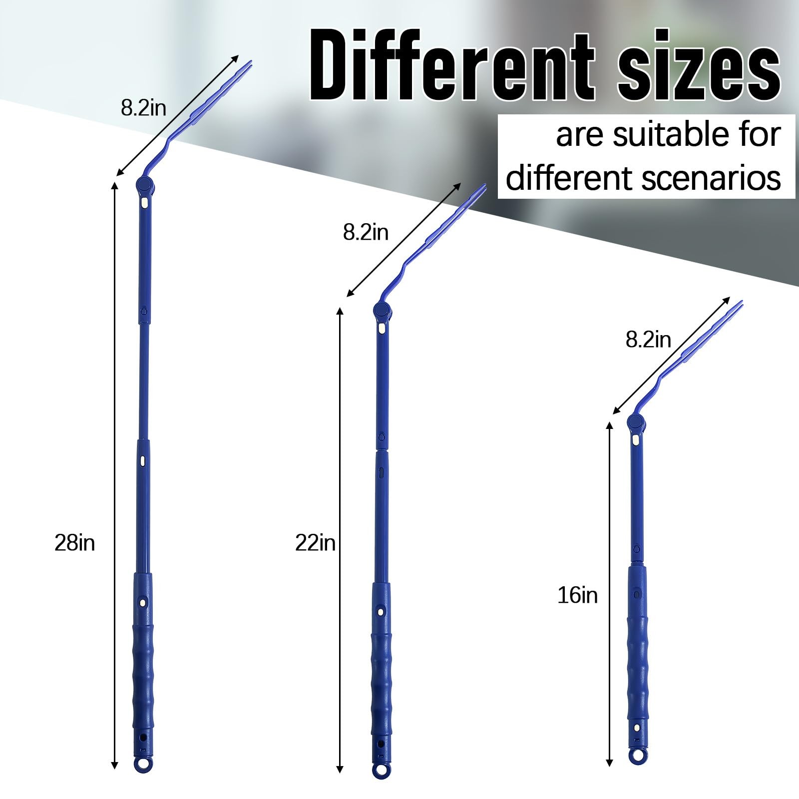 4 Pcs 3 ft Replacement Handles Compatible with Duster Refills, Extendable Lon…