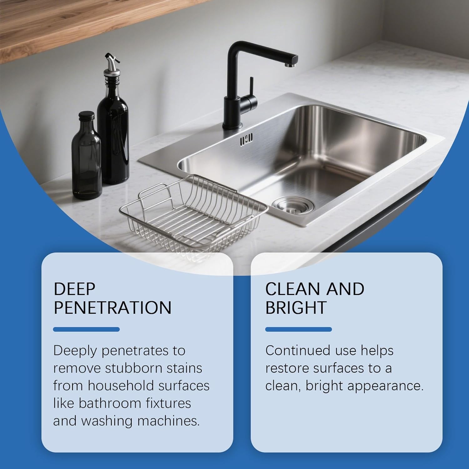 Home Stain Cleaner, Heavy Duty Mold & Bathroom Stain Remover With Brush USA