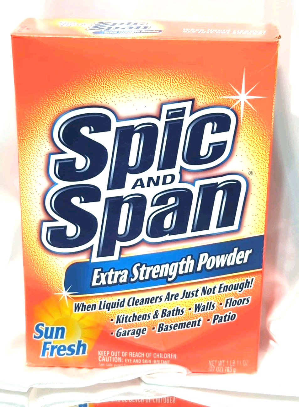Spic & Span Extra Strength Powder Sun Fresh 1 lb 11 oz Discontinued RARE HTF