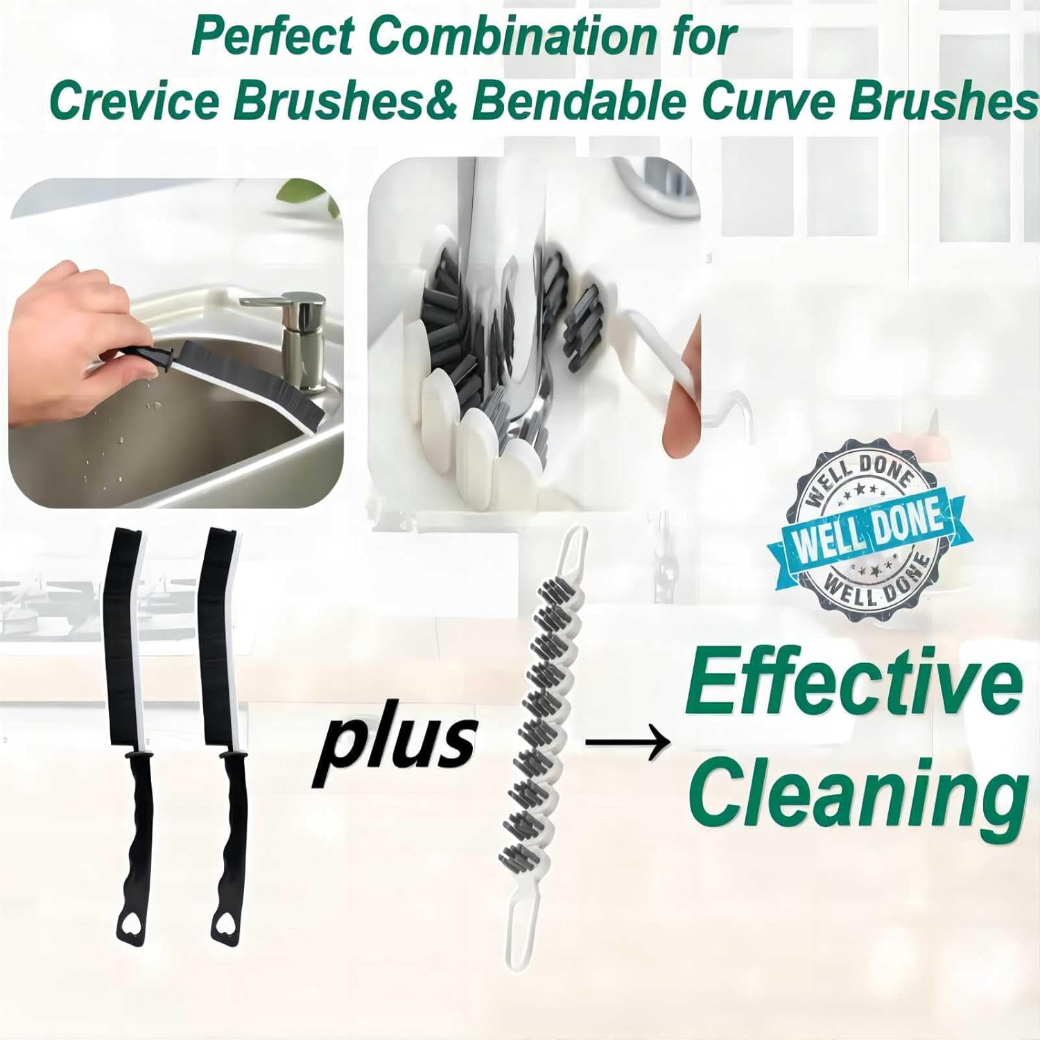 Crevice Cleaning Brush Hard Bristle Grout Brush Scrub Brush Toilet Brush Cleanin