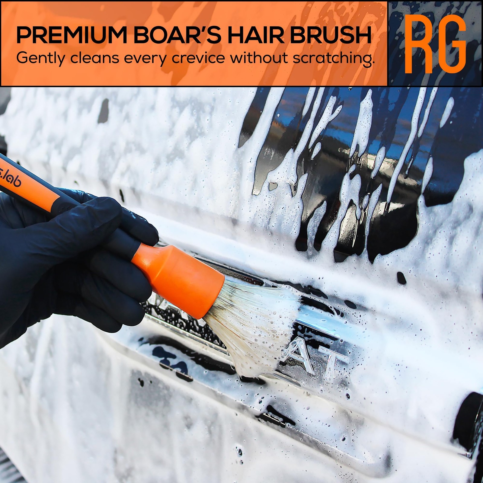 Suds Lab Detailing Brush with Rubberized Bristles, Car Detailing Wheel Brush …