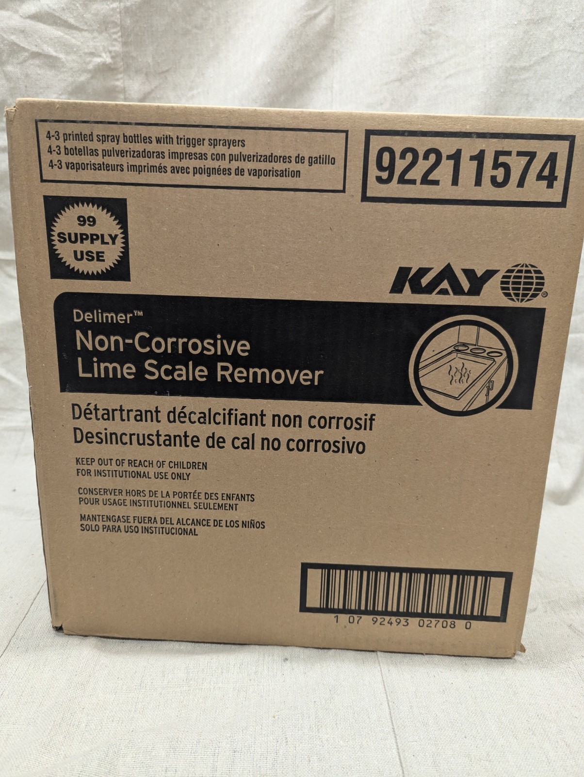 Kay Ecolab 32oz Plastic Trigger Spray Bottles 12 pk Empty
