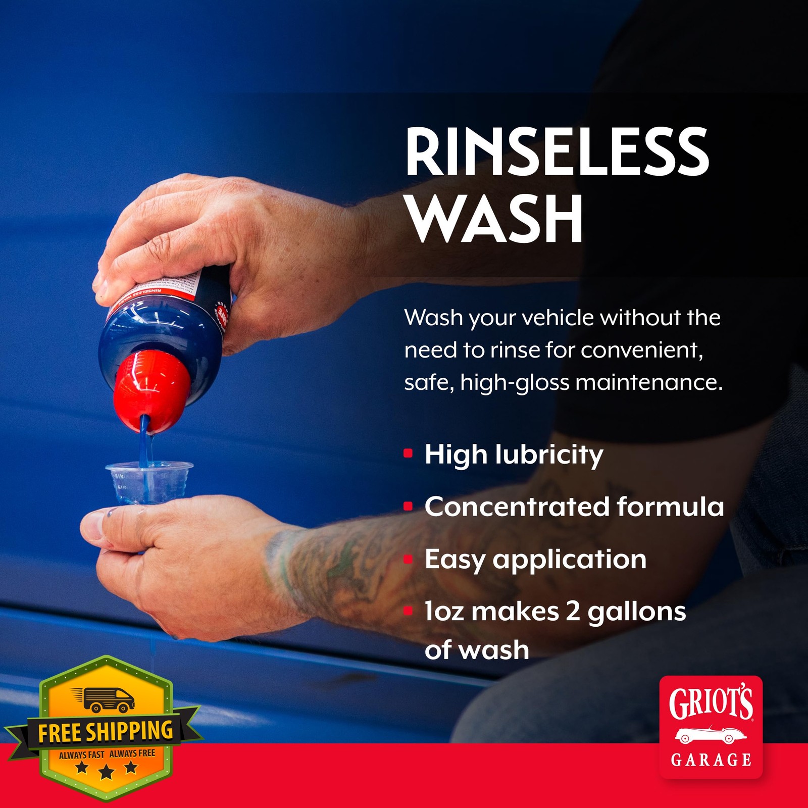 Griot’s Garage Rinseless Wash 16 oz Car Cleaner