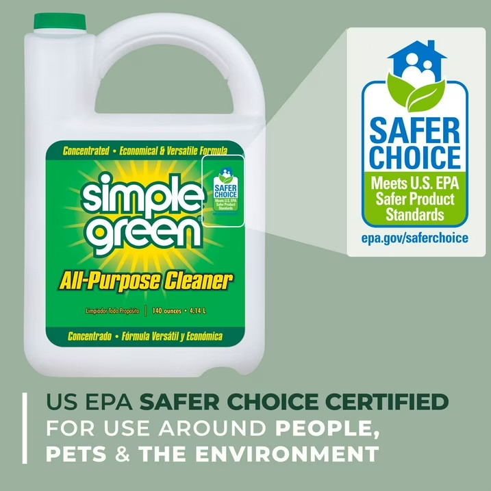 Simple Green All-Purpose Cleaner, 172 fl. oz., Spray Bottle + Refill Free Ship