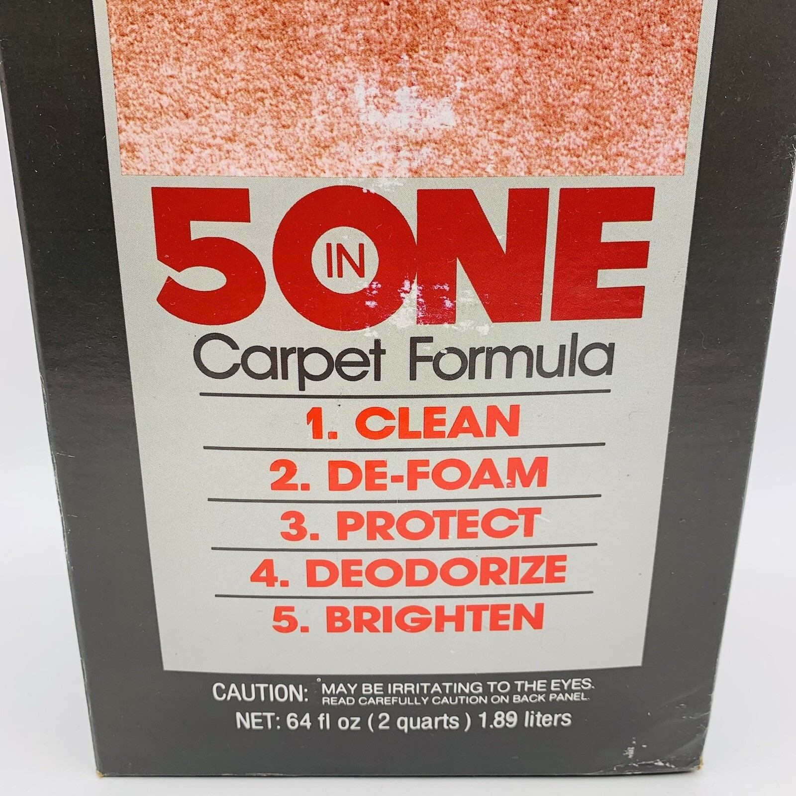 Vintage Bissell 5 In One Carpet Formula 1987 (4 LB Bottle) In Open Box 64 fl oz