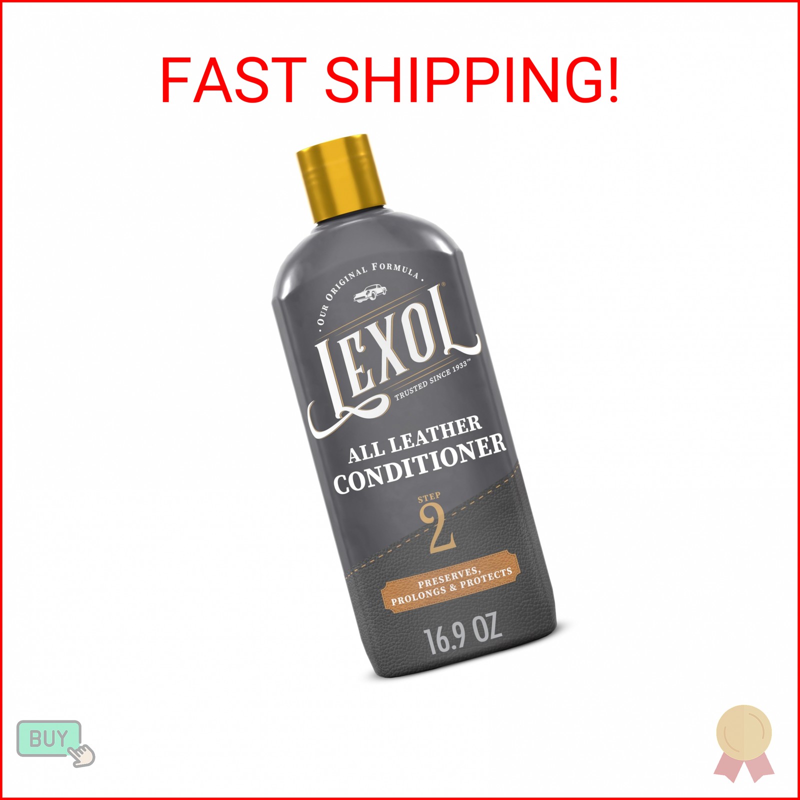 Lexol All Leather Conditioner for Car Seats and Interiors, Couches and Furniture