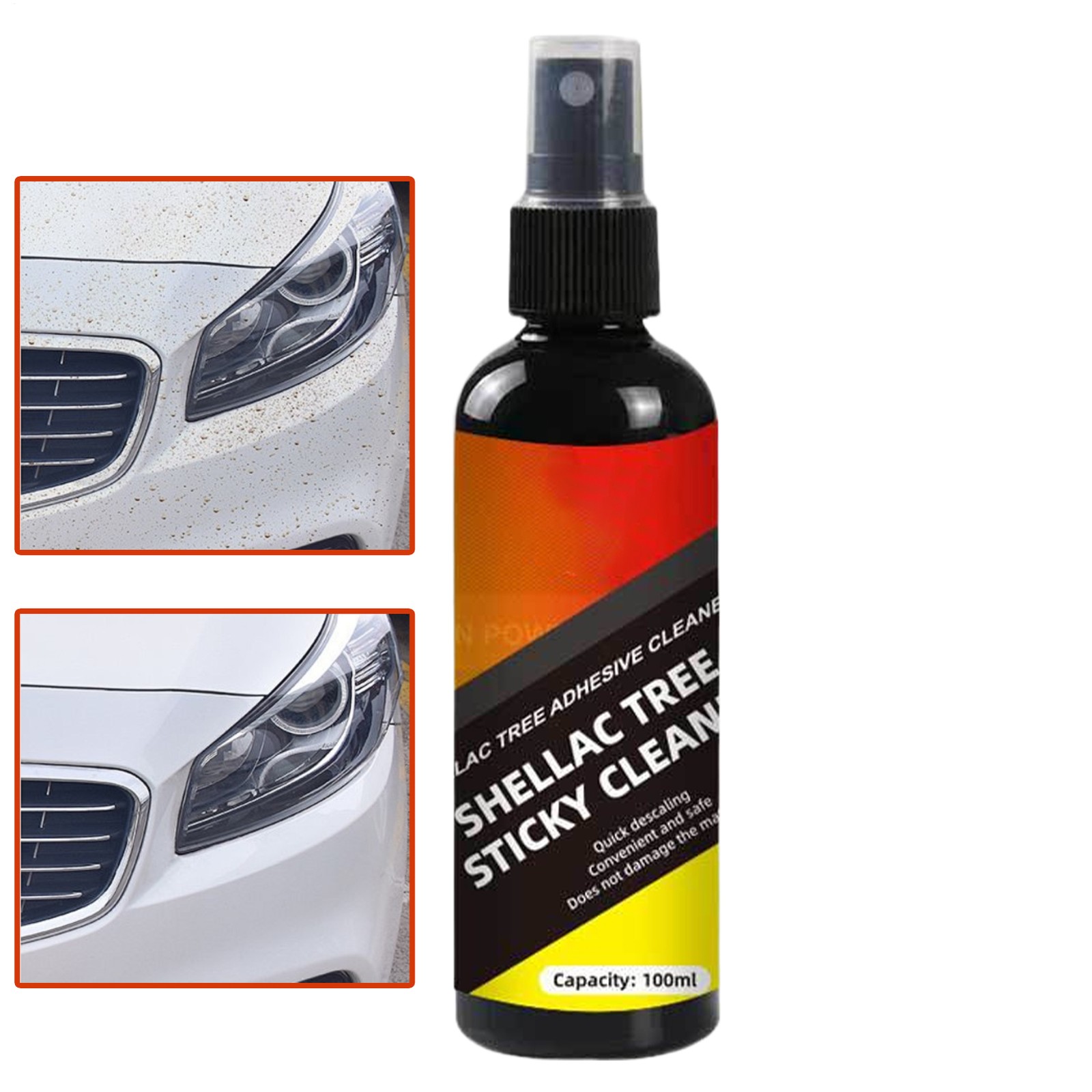 Bird Poop Remover Car Adhesive Remover Tree Sap Remover Cleaning Spray 100ml