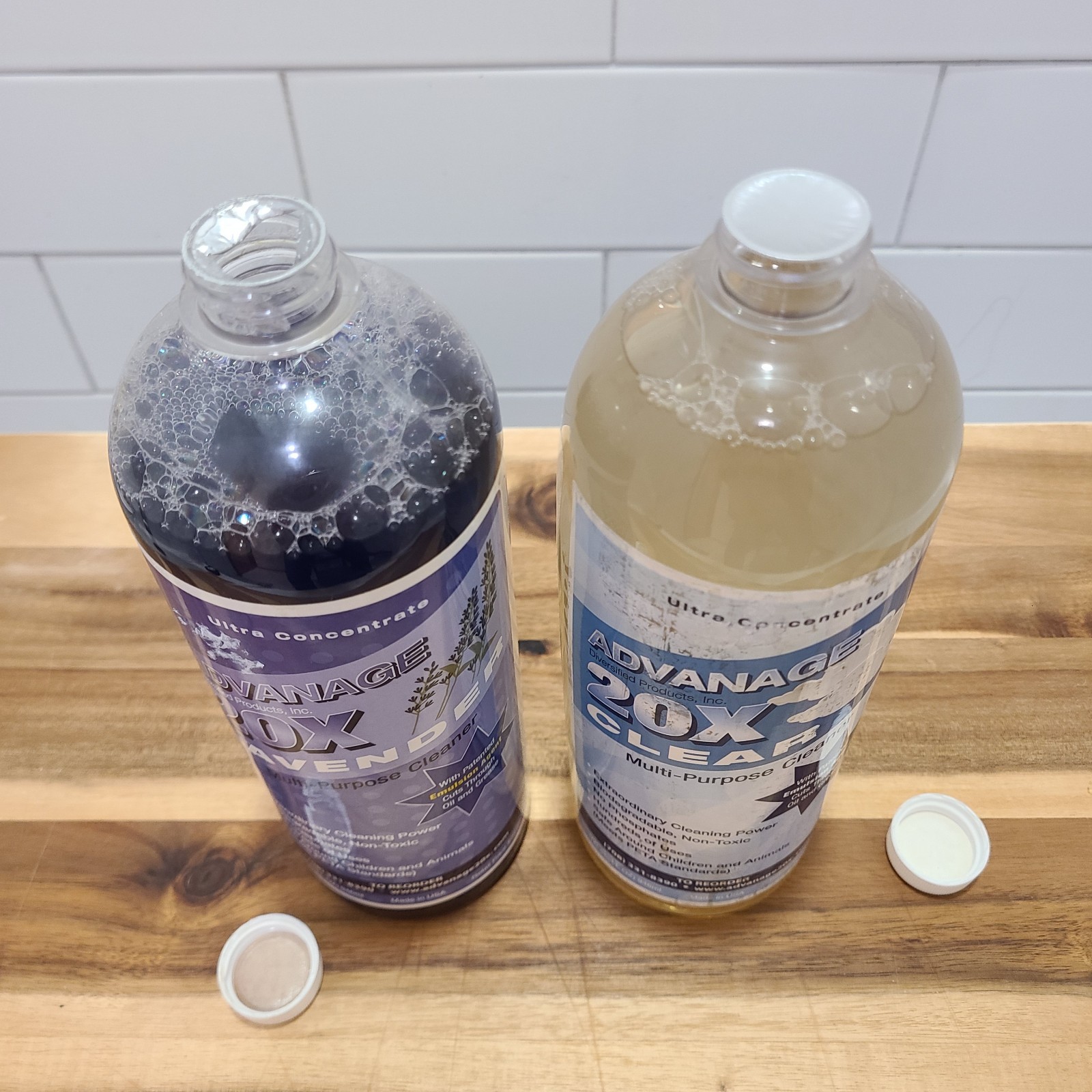 ADVANAGE 20X Multi-Purpose Cleaner Clear & Lavender 2 Pack 32oz Concentrate NEW