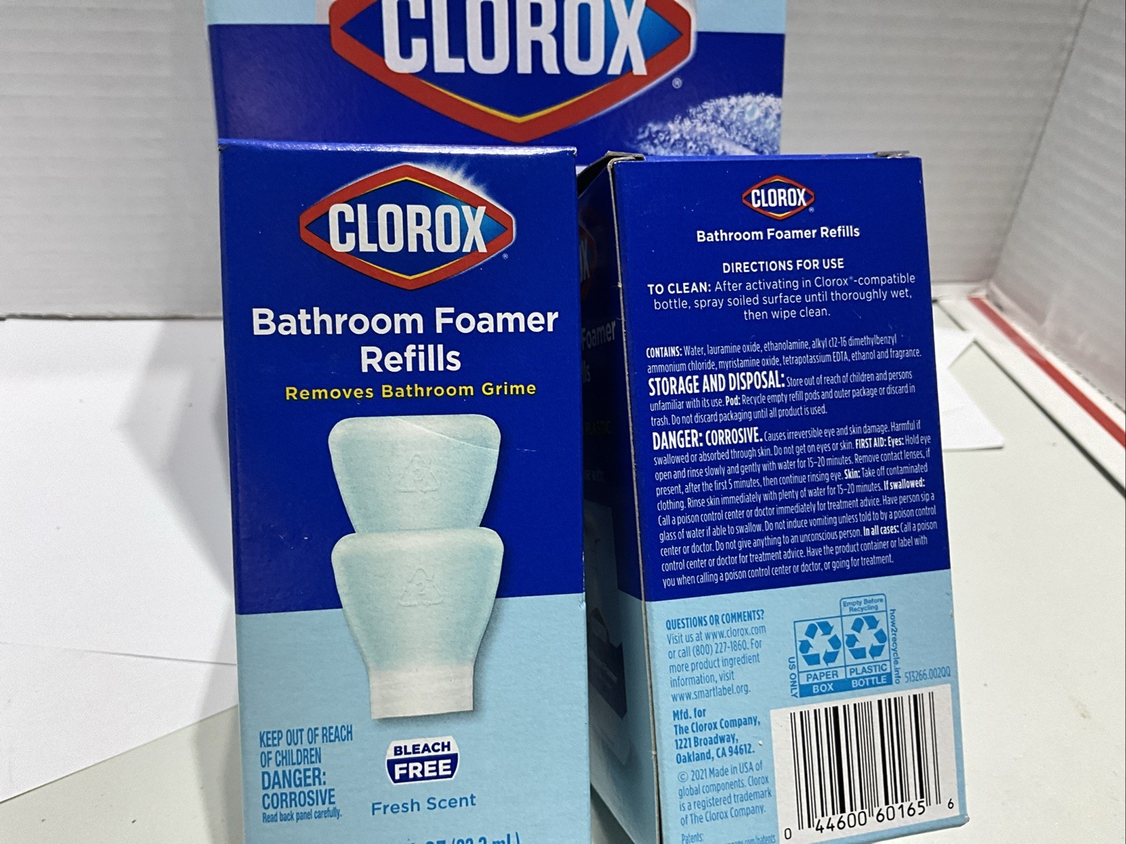 Clorox Bathroom Foamer Starter Kit Concentrated Cleaner & 2 Boxes Of Refills