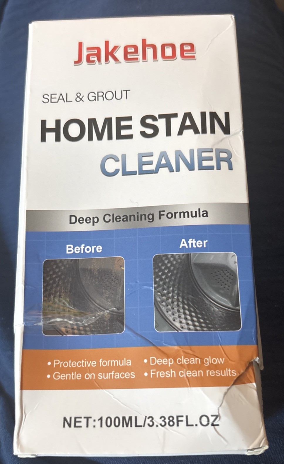 New JAKEHOE Seal & Grout HOME STAIN CLEANER w/ Brush Exp. Date 1/25/2029