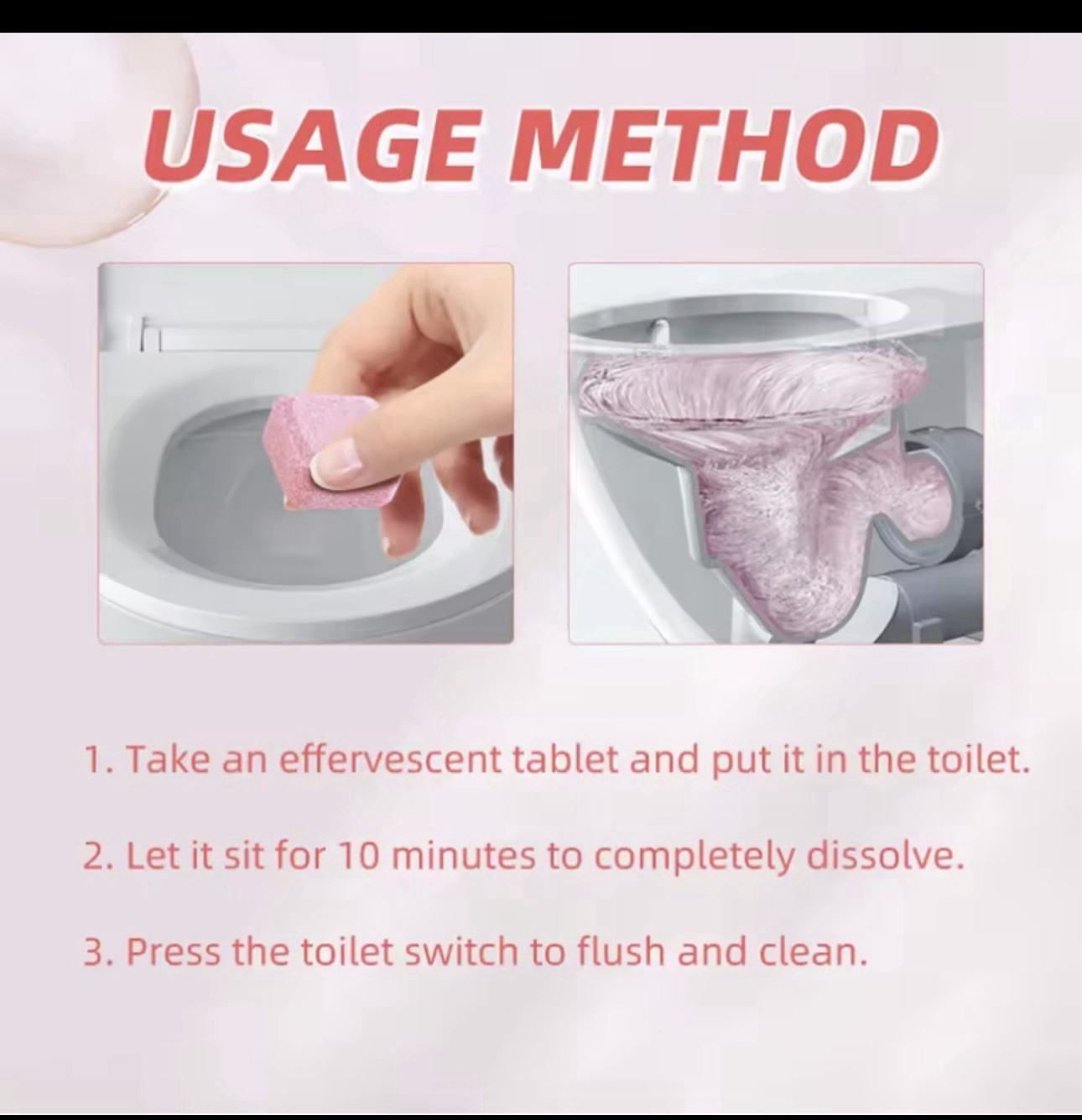 3-20Pcs Toilets Cleaning Effervescent Tablet Toilet Cleaner Deodorant Remover Ur