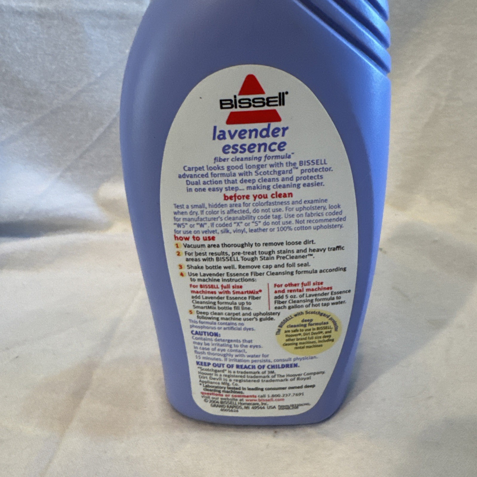 Bissell Carpet & Rug Cleaners Lavender Essence 16 Fluid oz DISCONTINUED! NOS