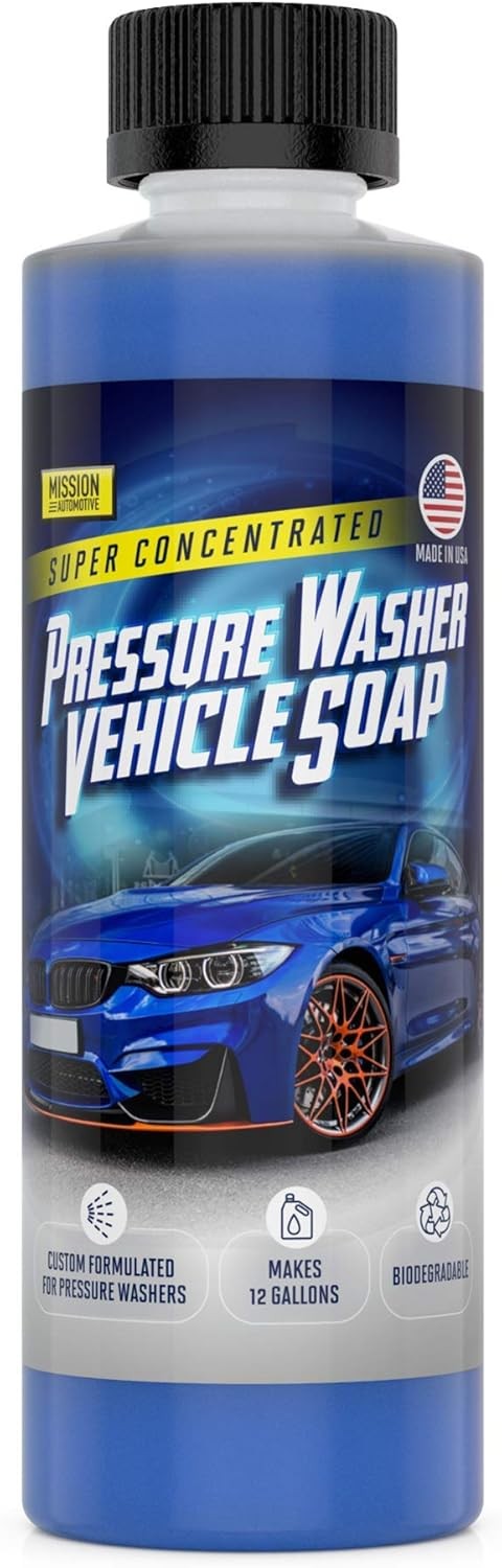 Car Wash Soap Concentrate – 8 Fl Oz 12-Gallon Yield – Biodegradable Formula & Pr