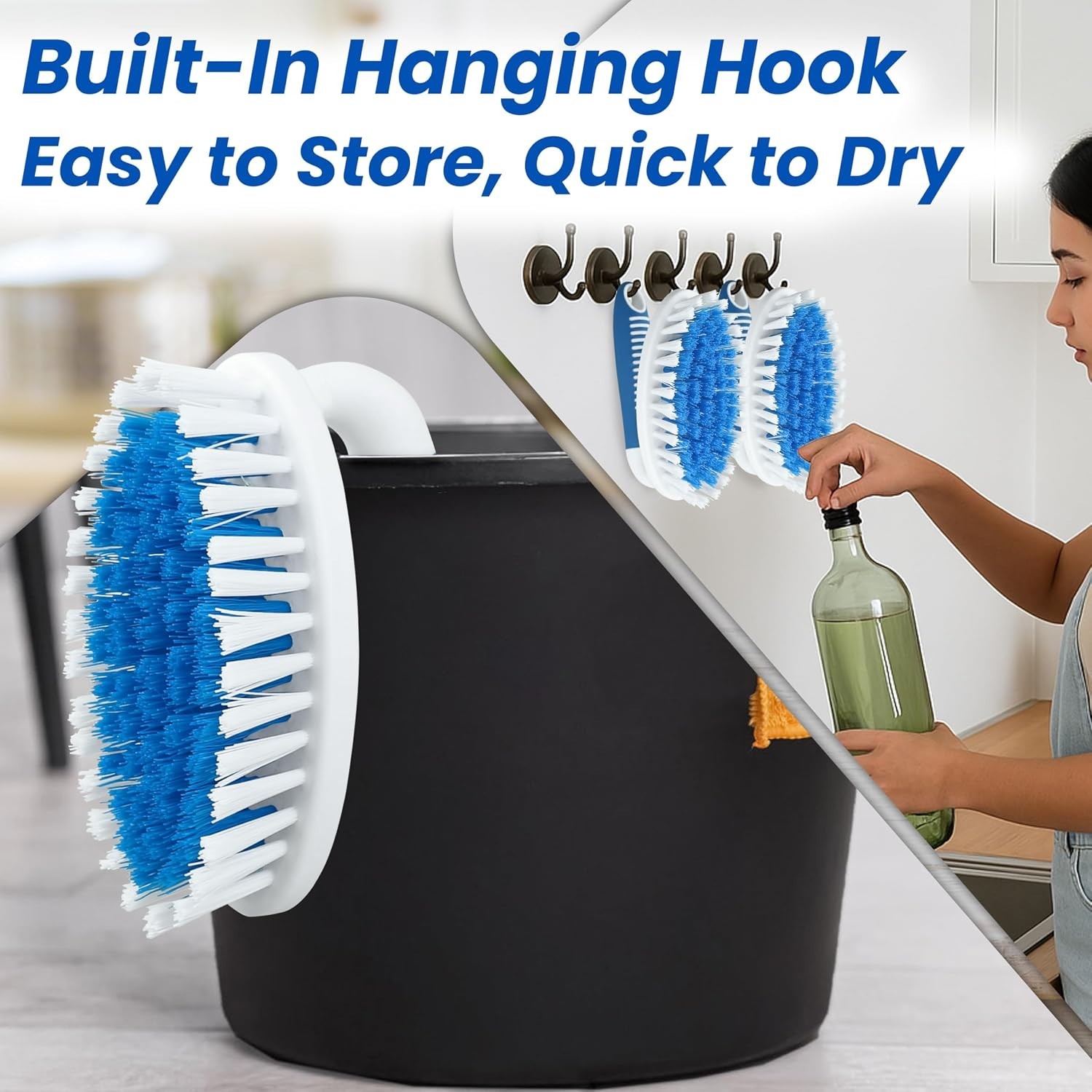 Efficient Stiff Bristle Scrubs – 2 Pack for Effective Dirt Removal and Hygiene