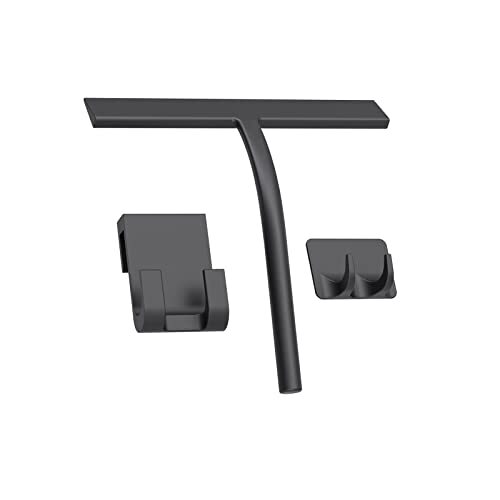 Squeegee Matte Black 9 Inch Streak Free Cleaning Shower Squeegee For Glass Doors