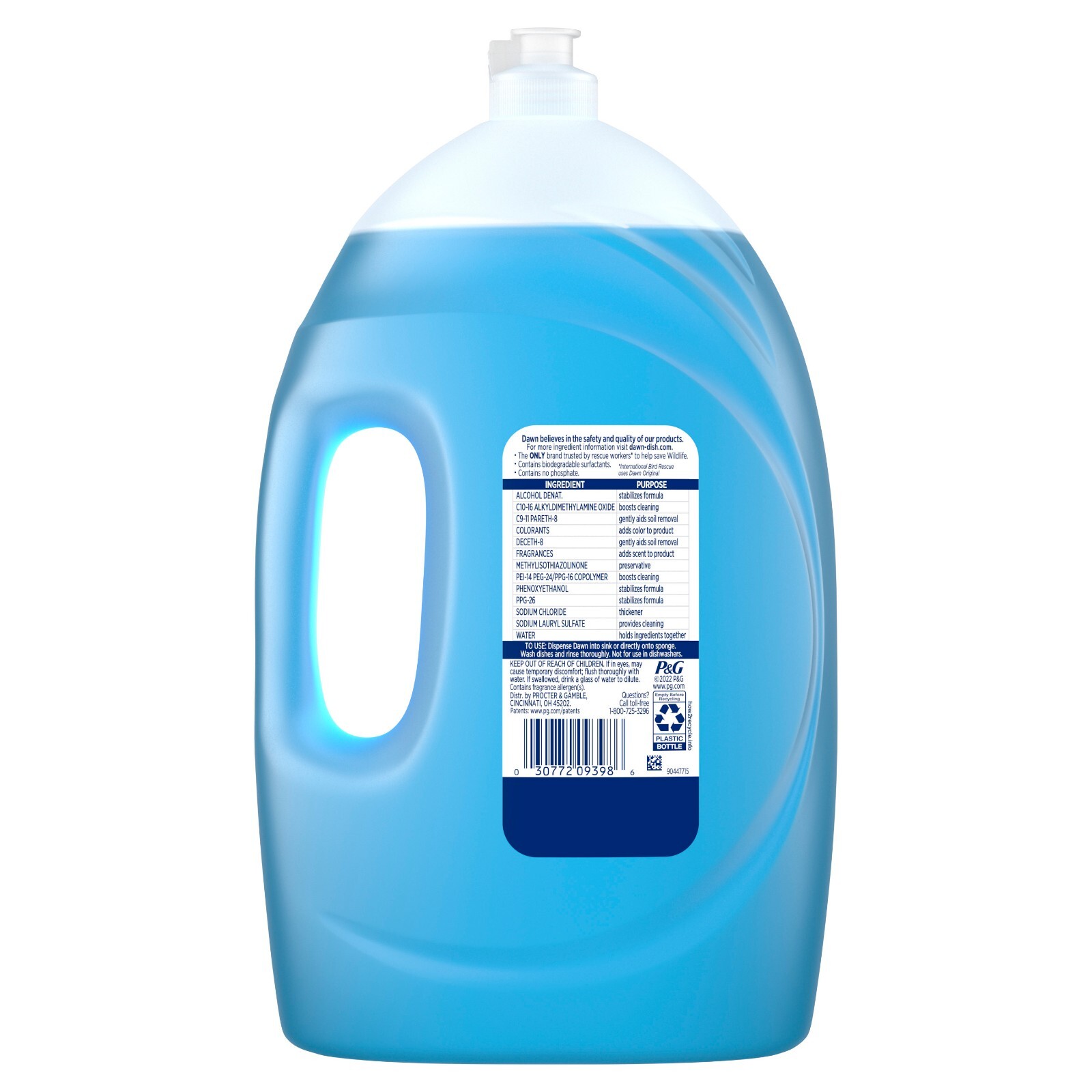 Dawn Ultra Dish Soap Liquid, Dishwashing Liquid, Grease Removal, Original, 70oz