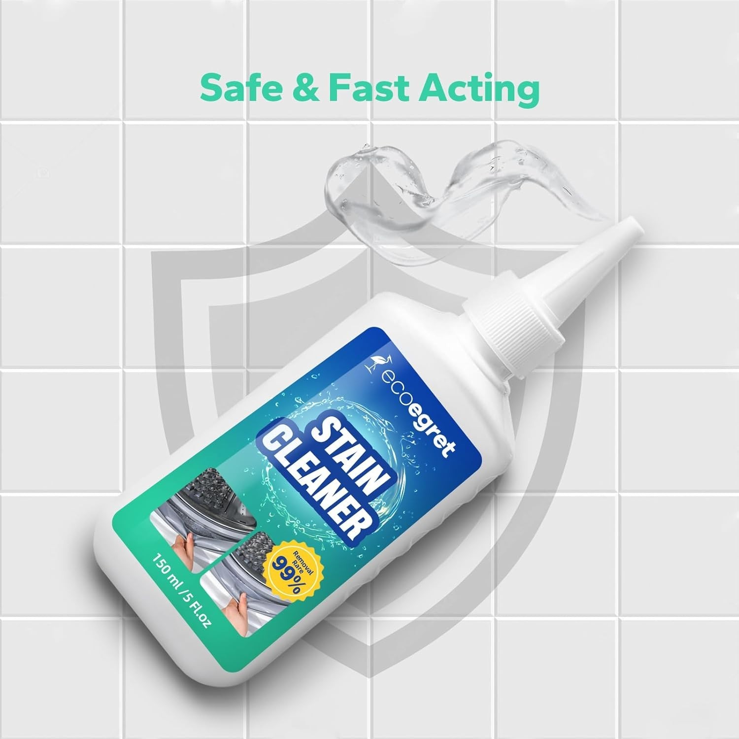 Home Remover Gel (5 Fl oz), Multifunctional Stain Remover, Washing Machine Clean