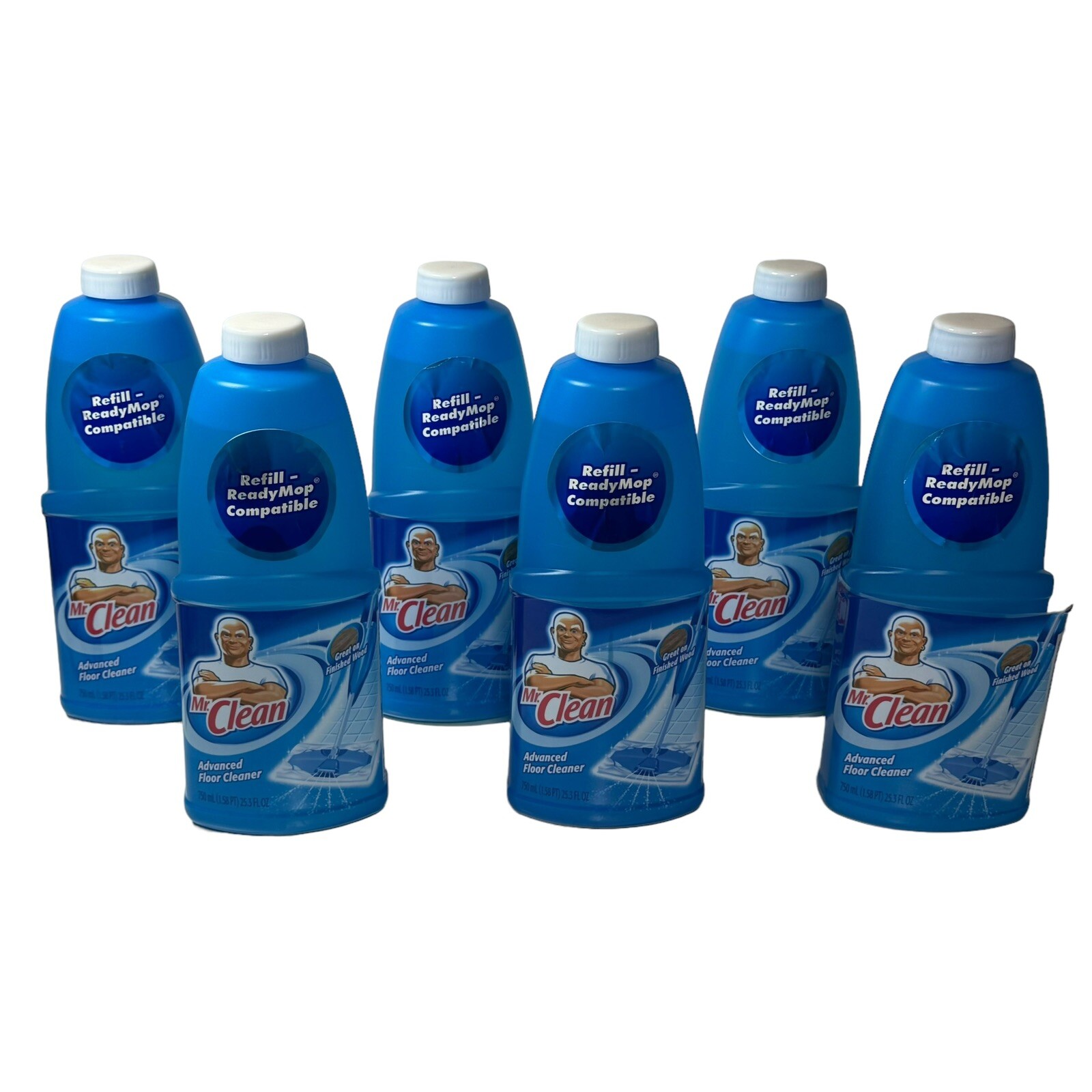 Lot Of 6 Mr Clean Clorox ReadyMop Compatible Advanced Floor Cleaner 24 Fl Oz NOS