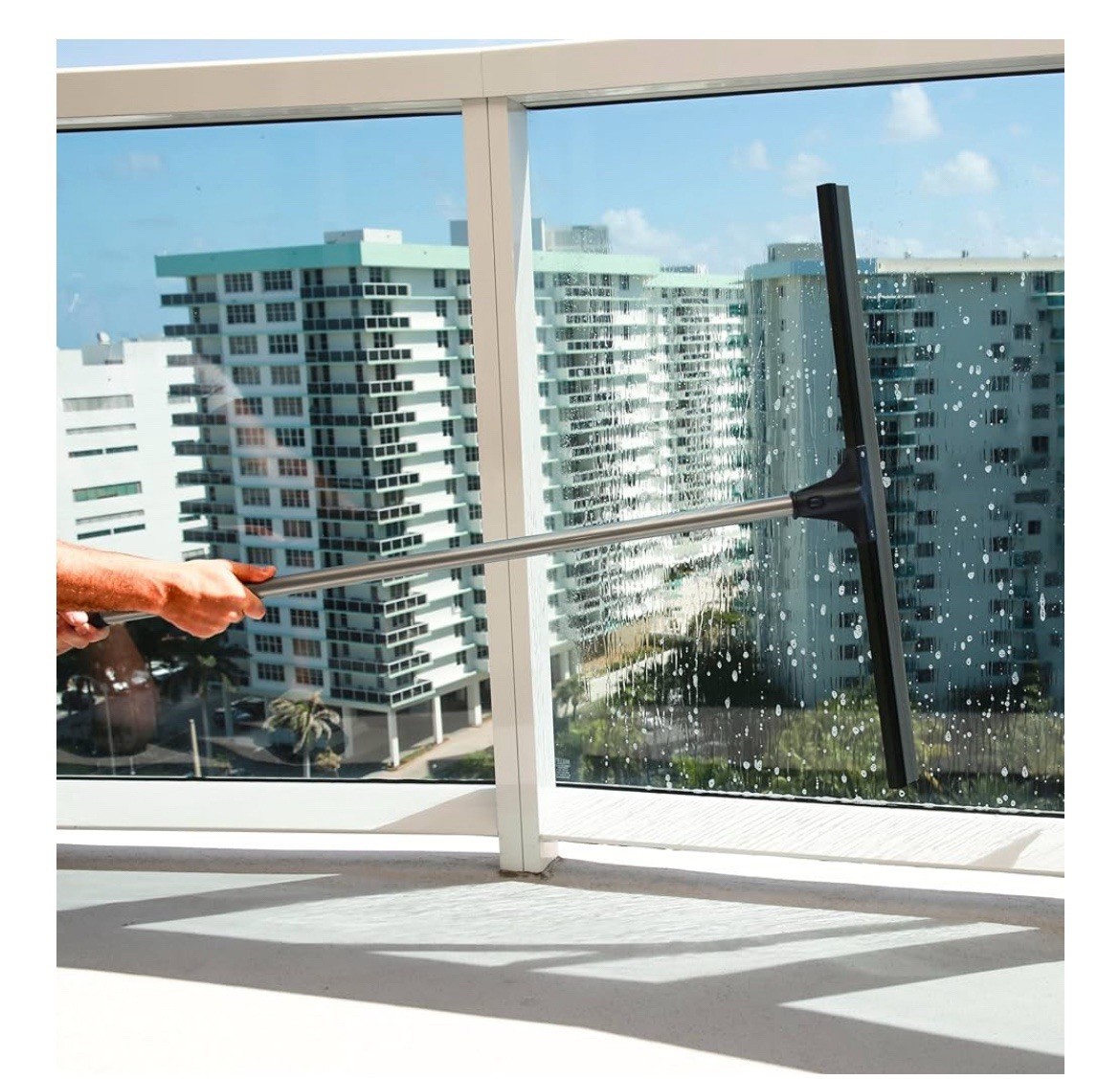 Floor Squeegee for Concrete Floor, 30″ Large Floor Squeegee Broom for Floor, HD