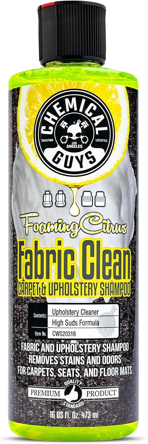 Chemical Guys, Foaming Citrus Fabric & Carpet Cleaner, Seats & Mats, 16 oz | Hig