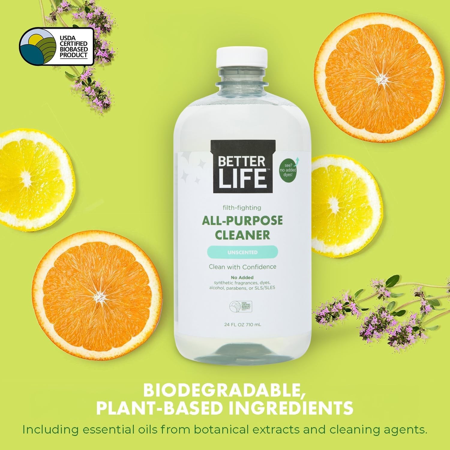 Better Life Unscented Multi Surface Cleaner 24oz 2 Pack
