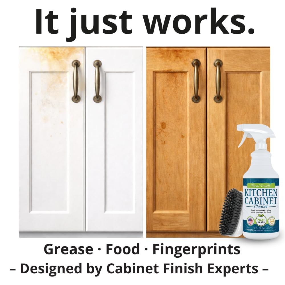 Kitchen Cabinet Cleaner Plant Based Cleaner Solution, Safe on Paint and Wood…