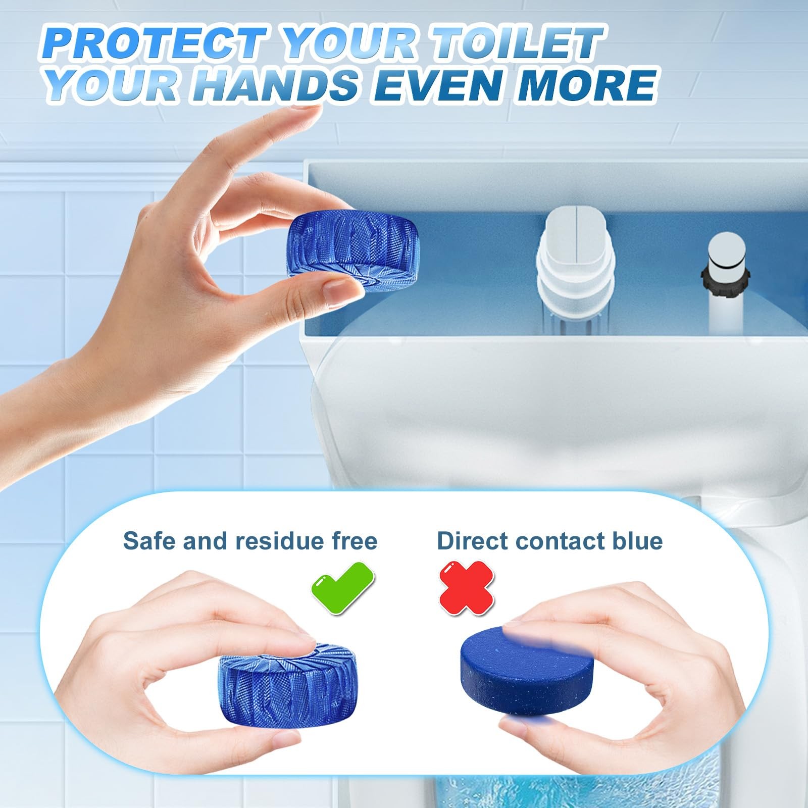 Multipurpose Bathroom Cleaners 54 Pack Commercial & Household Toilet Bowl Cle…