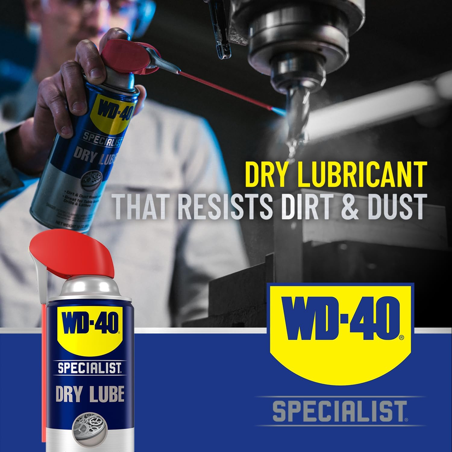 Dry Lube with SMART STRAW SPRAYS 2 WAYS, 10 OZ