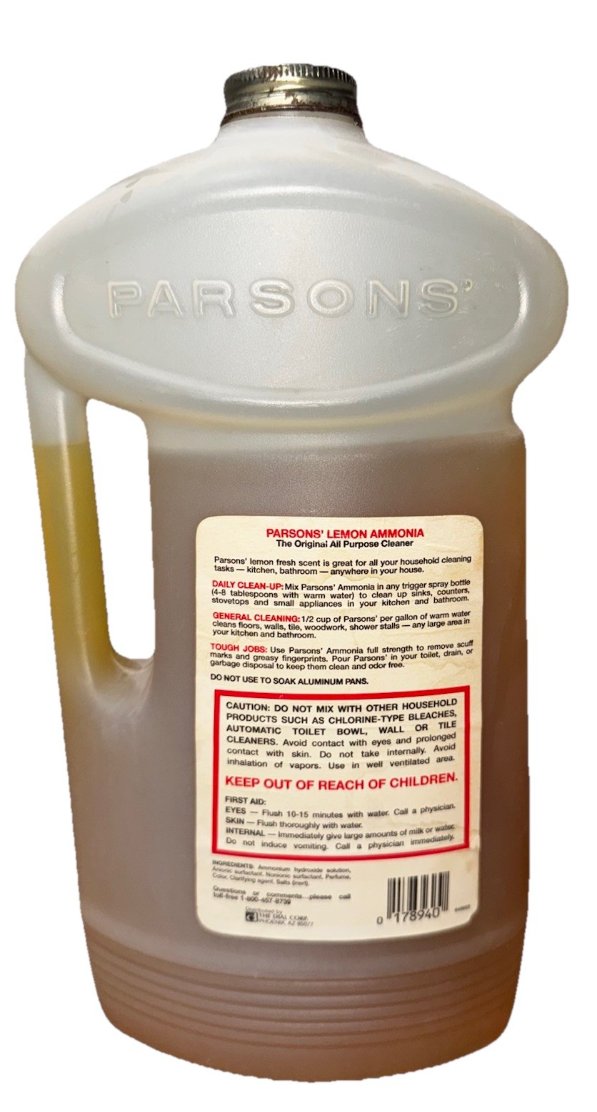 VTG DeadStock PARSONS’ Lemon Fresh Ammonia All Purpose Cleaner 56 FL Oz